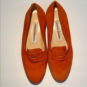 Manolo Blahnik Soft Suede Loafers!